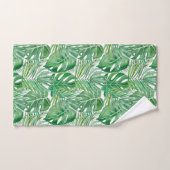 Die riesigen Blätter von Palmen und Monstera Badhandtuch Set (Handtuch)