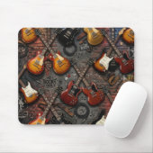 Die Riffs: Vintage-Elektrogitarre Mousepad (Mit Mouse)