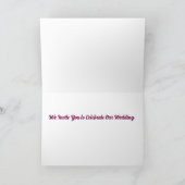 Die Ring & Shoe-Hochzeit Einladung (Innenseite)