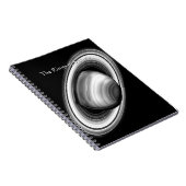 Die Ringe des Gasriesen Saturn - Bild des Sonnensy Notizblock (Rechte Seite)