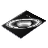 Die Ringe des Gasriesen Saturn - Bild des Sonnensy Notizblock (Linke Seite)
