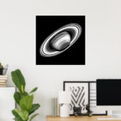 Die Ringe des Gasriesen Saturn - Planetenbild Poster (Heimbüro)