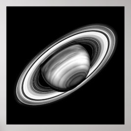 Die Ringe des Gasriesen Saturn - Planetenbild Poster