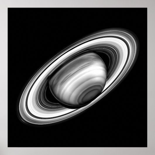Die Ringe des Gasriesen Saturn - Planetenbild Poster (Vorne)