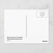 Die Ringe des Planeten Postkarte (Rückseite)