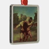 Die Ringkämpfer, 1853 Ornament Aus Metall (Rechts)