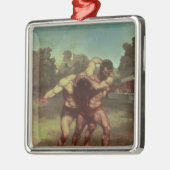 Die Ringkämpfer, 1853 Ornament Aus Metall (Links)