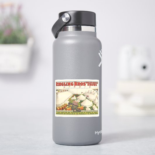 Die Ringling Bros. Zirkus Aufkleber (HydroFlask)