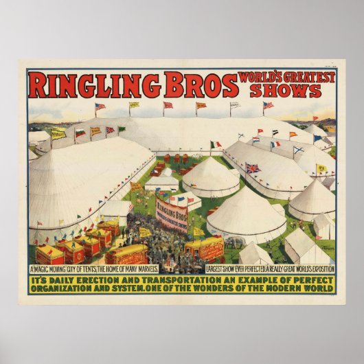 Die Ringling Bros. Zirkus Poster (Vorne)