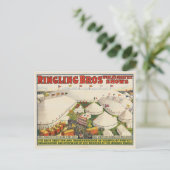 Die Ringling Bros. Zirkus Postkarte (Stehend Vorderseite)