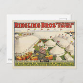 Die Ringling Bros. Zirkus Postkarte (Vorne/Hinten)