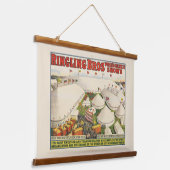 Die Ringling Bros. Zirkus Wandteppich Mit Holzrahmen (Gewinkelt)