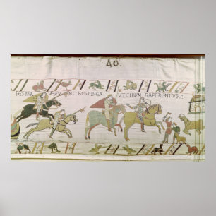 Die Ritter reiten zu Hastings zu Futter für Poster