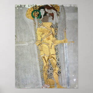 Die Ritterdetails der Beethoven-Frieze Poster