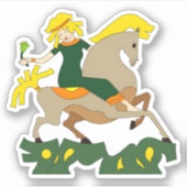 Die Ritterin Aufkleber (Vorderseite)