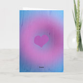 Die Ritterkarte des Cups Tarot Valentines Karte (Rückseite)