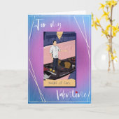 Die Ritterkarte des Cups Tarot Valentines Karte (Gelbe Blume)