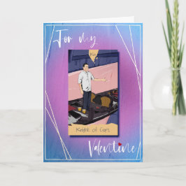 Die Ritterkarte des Cups Tarot Valentines Karte