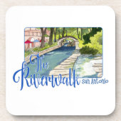 Die Riverwalk, San Antonio, Texas Getränkeuntersetzer (Vorderseite)