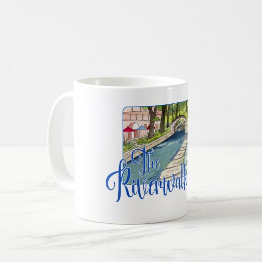 Die Riverwalk, San Antonio, Texas Kaffeetasse (Vorderseite Links)