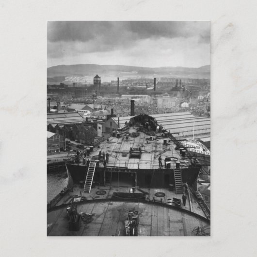 Die RMS Queen Mary Postcard Collection Postkarte (Vorderseite)