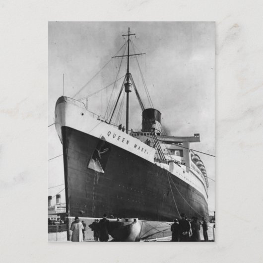 Die RMS Queen Mary Postcard Collection Postkarte (Vorderseite)