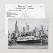 Die RMS Queen Mary Postcard Collection Postkarte (Vorne/Hinten)