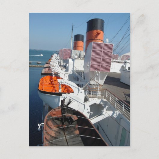 Die RMS Queen Mary Postcard Collection Postkarte (Vorderseite)