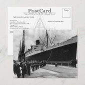 Die RMS Queen Mary Postcard Collection Postkarte (Vorne/Hinten)