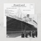 Die RMS Queen Mary Postcard Collection Postkarte (Vorne/Hinten)