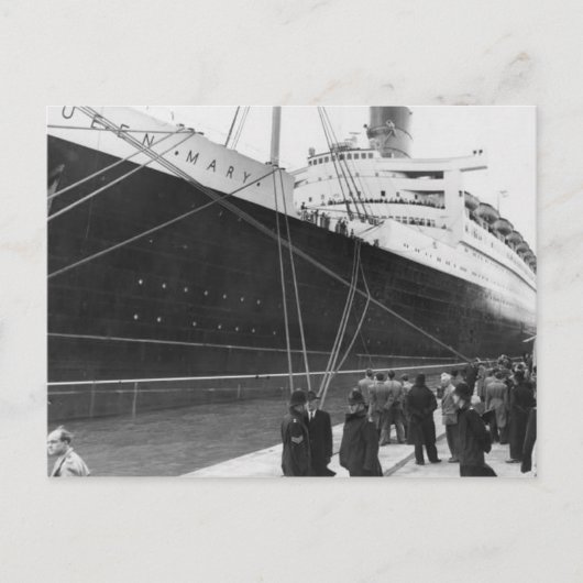 Die RMS Queen Mary Postcard Collection Postkarte (Vorderseite)