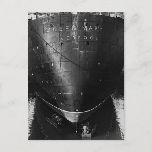 Die RMS Queen Mary Postcard Collection Postkarte (Vorderseite)
