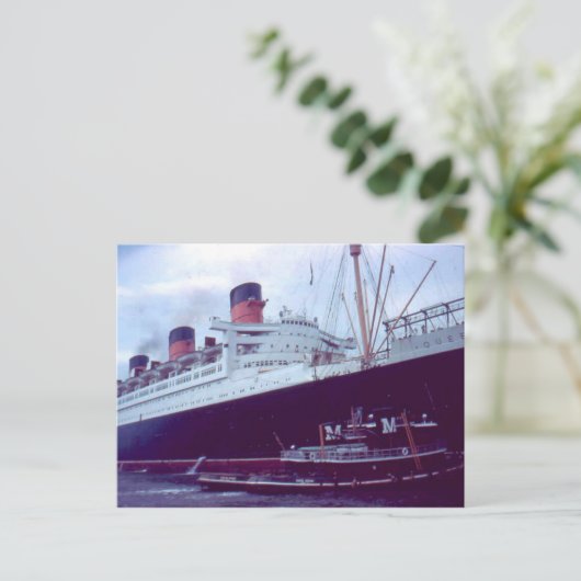 Die RMS Queen Mary Postcard Collection Postkarte (Stehend Vorderseite)