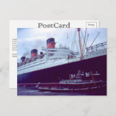 Die RMS Queen Mary Postcard Collection Postkarte (Vorne/Hinten)