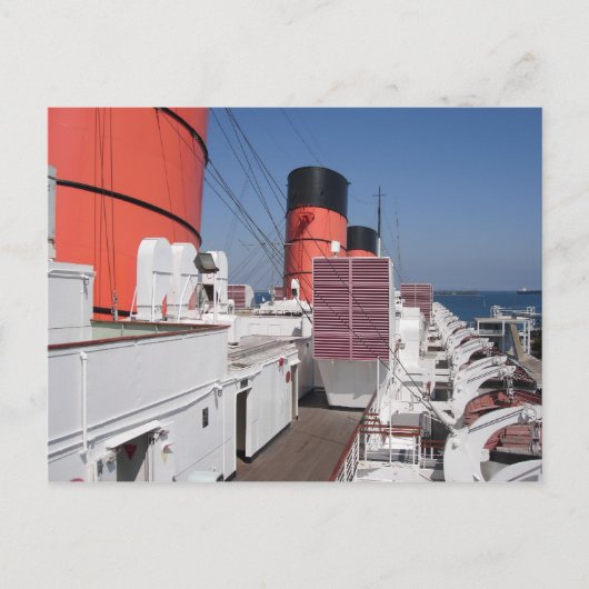 Die RMS Queen Mary Postcard Collection Postkarte (Vorderseite)