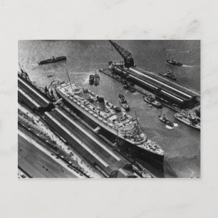 Die RMS Queen Mary Postcard Collection Postkarte