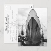 Die RMS Queen Mary Postcard Collection Postkarte (Vorne/Hinten)