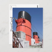 Die RMS Queen Mary Postcard Collection Postkarte (Vorne/Hinten)