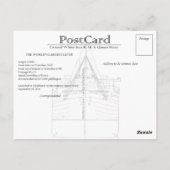 Die RMS Queen Mary Postcard Collection Postkarte (Rückseite)