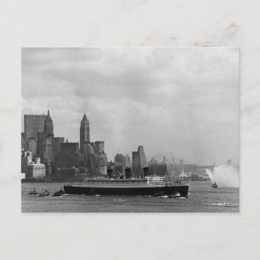 Die RMS Queen Mary Postcard Collection Postkarte (Vorderseite)