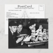 Die RMS Queen Mary Postcard Collection Postkarte (Vorne/Hinten)