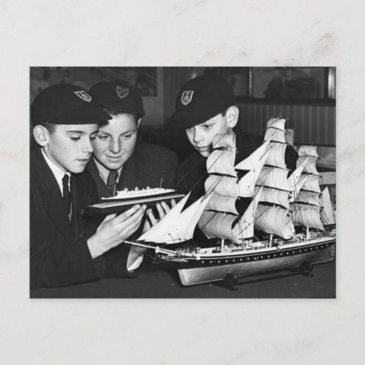 Die RMS Queen Mary Postcard Collection Postkarte (Vorderseite)