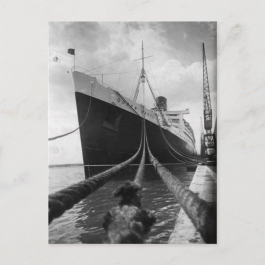 Die RMS Queen Mary Postcard Collection Postkarte (Vorderseite)