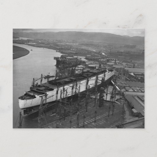 Die RMS Queen Mary Postcard Collection Postkarte (Vorderseite)