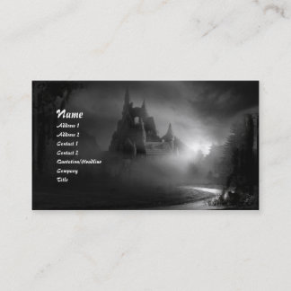 Die Road Zuhause Gothic Business Card Visitenkarte
