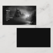 Die Road Zuhause Gothic Business Card Visitenkarte (Vorne/Hinten)