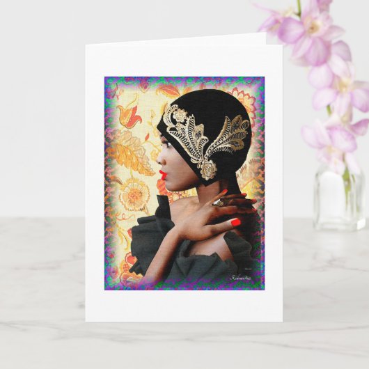 Die Roaring-1920er Karte (Orchidee)