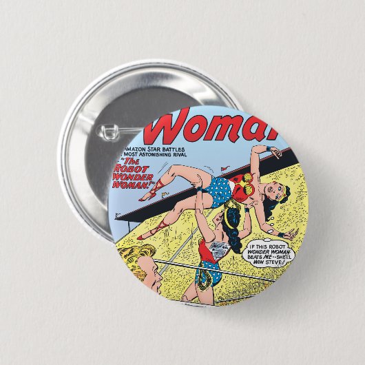 Die Robot Wonder Woman Button (Vorne & Hinten)