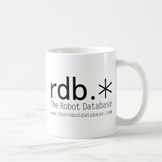 Die Roboter-Datenbank-Kaffee-Tasse Kaffeetasse (Rechts)