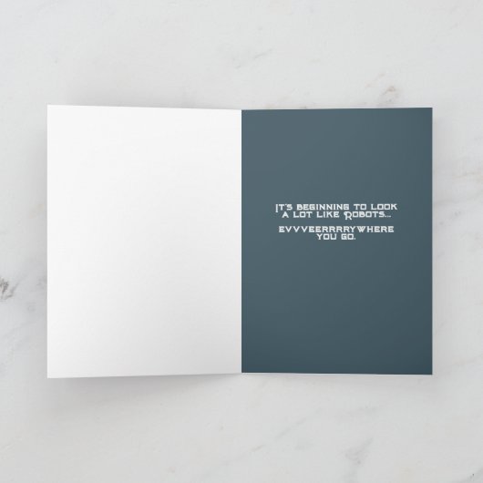 Die Roboter kommen Ankündigung (Innenseite)